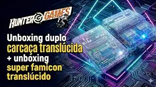 Unboxing carca&ccedil;a transparente bitfunx super nes + Unboxing super famicon 001 da top games brasil