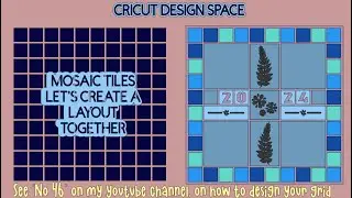 #48 MOSAIC TILE GRID DESIGN #No  1 LET'S MAKE A LAYOUT using Desing Space