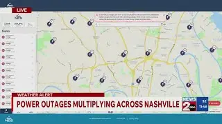 NES power outage 11:45AM update: 200K+ still without power across Nashville, TN