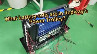 What battery cells in Power Trolley? Lithium battery w. wheels and handle for easy transportation