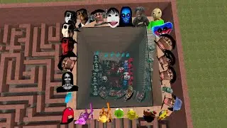 unlimited nextbots in big maze garrys mod snpc #snpc