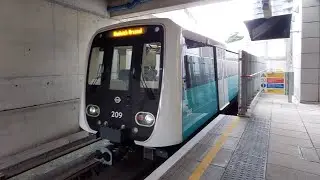 FRV - DLR Unit 209 - CAF B23 Stock - Stratford International - Woolwich Arsenal