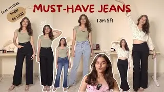 *Affordable* Jeans Haul for Short Height | Everything under ₹1000 | Try-on Haul #jeans #haul #myntra