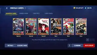MFR - Build Up Video (Part-19) Scarlet Witch Special Omega card, Marvel Future Revolution...