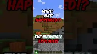 The Most DANGEROUS Snowball in Minecraft #shorts