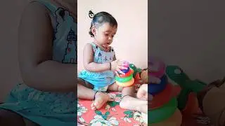 Baby perfection in stacking ring toys 💝😍😘👌💝#baby #stacking #kids #viral