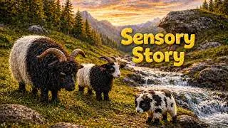 Sensory Story: The Three Billy Goats Gruff | No Talking &bull; Relaxing Sounds for Kids (20 Minutes)