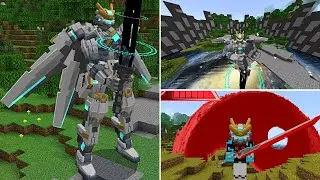 Addon de CYCLONE MECHA para Minecraft PE || Robot MCPE