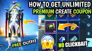 HOW TO GET FREE UNLIMITED PREMIUM CREATE COUPON IN BGMI | 💯% REAL TRICK NO CLICK  BAIT