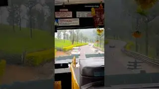 🚌🌿 Valparai Estate Road Bus Ride | Ilaiyaraaja Magic 🎶 #shorts @saravananvlogs