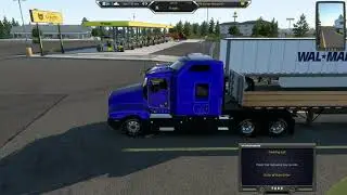 American Truck Simulator Kenworth T600 Cat C15 13 Speed Flatbed Delivery
