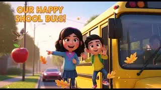 The Happy School Bus Adventure! 🚌 | Fun Kids Learning Song & Cartoon