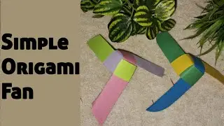 simply origami fan #diy #5minutecraft #art #paper #craftideas #craftideas #simple #lifehacks
