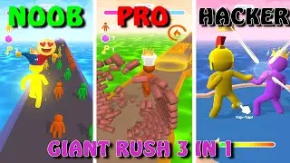 Noob Vs Pro Vs Hacker Giant Rush! - Giant Rush Gameplay - Giant Rush Noob vs Pro vs Hacker
