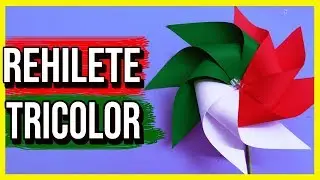 🇲🇽 COMO hacer un REHILETE DE PAPEL tricolor 2024 🇲🇽 FIESTAS PATRIAS 🌮 HaunterMake