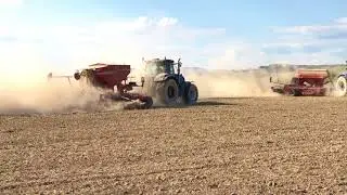 Sejba repky 2x New holland T 7.270 + Horsch Pronto , Kverneland MSC , 20170815