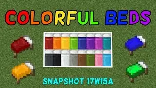 Colorful Beds In Minecraft 1.12! (Snapshot 17w15a)
