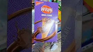 Wispy Mini Cone Chocolate Flavor @BabuDiscover #wispy #choclatyflevar #shorts