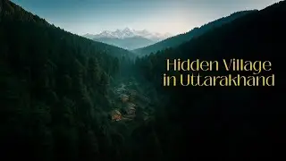 Hidden Village in Uttarakhand &ndash; Drone View of Pine Forest and Himalayas