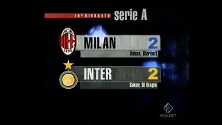 MILAN - INTER sintesi Controcampo (Italia 1, 7 gennaio 2001)