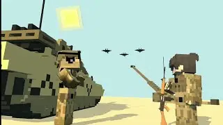 Minecraft Fighter Jet Flyby animation (Prisma 3D)