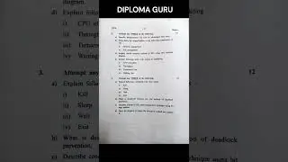 OSY WIN 23 | Operating System MSBTE Question Paper | 22516 | Computer Engineering | Diploma