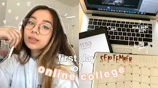 FIRST DAY OF *ONLINE* COLLEGE 2020 GRWM + VLOG 🧸 sophomore year/pre-occupational therapy