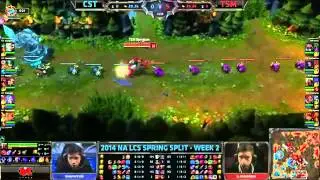 Team Coast vs Team SoloMid | CST vs TSM | Season 4 NA LCS Spring Split W2D2 [HQ]
