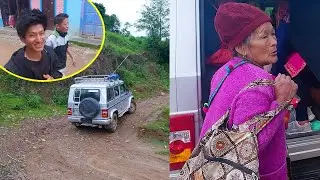 My mom going Bhojpur market with me II Village market Bhojpur bazaar@AloneAdhirajnepal