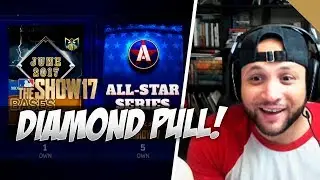 1 DIAMOND & 4 GOLDS!! MLB The Show 17 Diamond Dynasty All Star Pack Opening