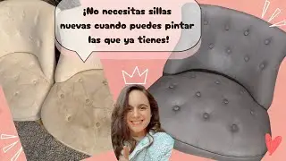 PASO A PASO Cómo pintar sillas, con CHALK PAINT, PINTURA A LA TIZA,  en 2 MINUTOS te explico COMO!