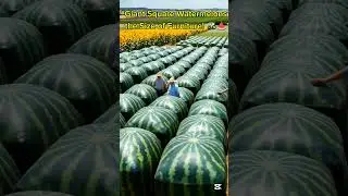 &ldquo;Giant Square Watermelons Grow By U.S.A Farmers #farming #watermelon #fruitfarming #shorts