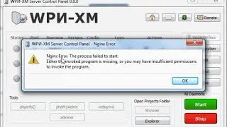 Nginx Error:The process failed to start, WPN-XM/WPN-XM Servet Stack