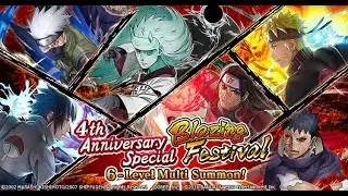 [Naruto Blazing] 4th Anniversary Special Blazing Festival Summons | Naruto Ultimate Ninja Blazing