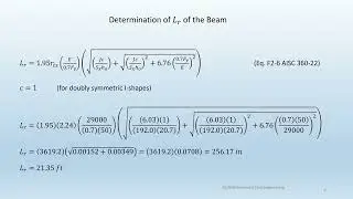 STDN101-107-114: Determine the load-carrying capacity of a steel beam as per AISC 360-22.