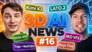 Kimi K3, NVIDIA ARDY, Microsoft MageFlow & More New Open-Source 3D AI Tools – 3D AI News #16