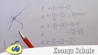 Ebenengleichung mit Gerade und Punkt aufstellen, Parametergleichung | Analytische Geometrie