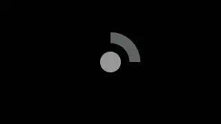 WiFi Signal Loading Animation Loop  Minimal Motion Graphics Element  Black Background