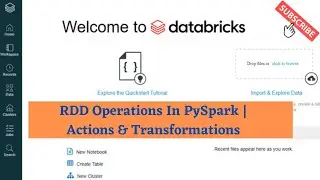 RDD #2 : RDD Operations In PySpark | RDD Actions & Transformations