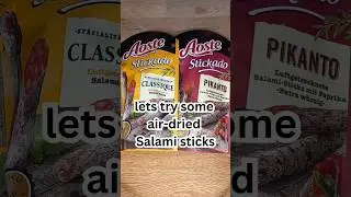 Air-dried Salami sticks, german Snacks taste test!