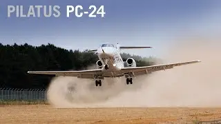 Pilatus PC-24 Jet Makes First Landing on Unpaved Runway &ndash; AINtv