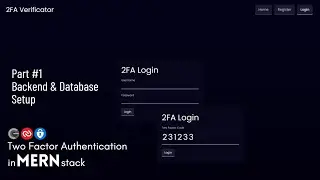Two Factor Authentication System in MERN Part 1