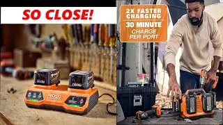 RIDGID 18V CHARGE STATIONS - ALMOST PERFECT? - HOME DEPOT SALES