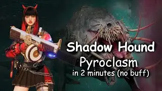 [Once Human] Shadow Hound (Pro) solo in 2mins &ndash; Pyroclasm, No Buffs / Healing / Deaths, 1m47s