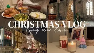Solo christmas in london | winchester christmas market, lights and dinner (living alone diaries)