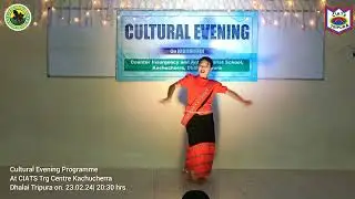 Cultural Evening program at CIATS Trg centre Kachucherra. Cover song dance by Miss. kehna Debbarma.