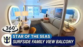 Perfect for Families! Surfside View Balcony Cabin 11327 | Star of the Seas 360&deg;