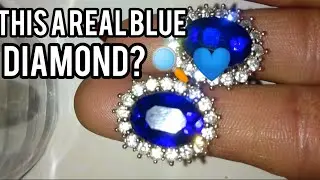 Rare Blue Diamond in This Ring! 💎 Is It Real or Fake?