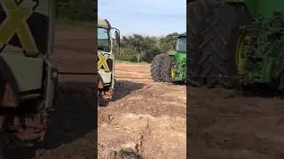 4x4 Tractor towing big Truck.      #tractor #truck #towing #cars #best #viral #shorts #trending #fyp