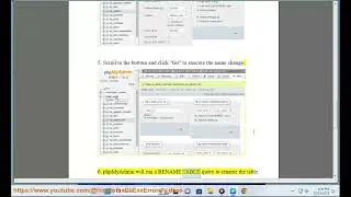 Rename database tables in phpMyAdmin (phpMyAdmin rename table)